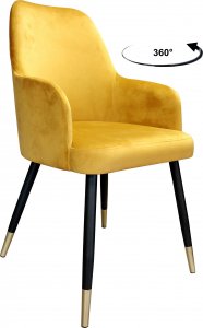 Atos Krzesło obrotowe WESTA noga czarno-złota MG15 1