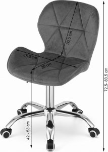 Leobert Krzesło obrotowe AVOLA aksamit - zielone 3