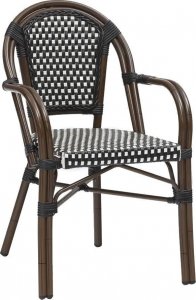 King Home Krzesło CAFE PARIS brązowe rattan 1