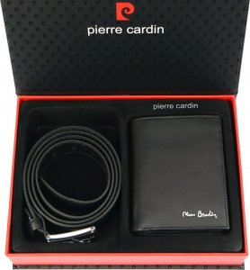 Pierre Cardin PIERRE CARDIN Zestaw prezentowy Męski Portfel + Pasek ZG-94 135 Czarny 1