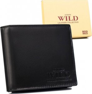 Always Wild Pojemny, skórzany portfel męski z kieszenią na dowód rejestracyjny  Always Wild 1
