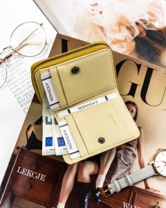 Lorenti MAŁY, SKÓRZANY PORTFEL DAMSKI ZE WZOREM MOTYLI LORENTI 5