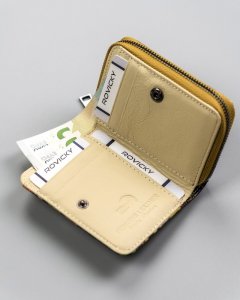 Lorenti MAŁY, SKÓRZANY PORTFEL DAMSKI ZE WZOREM MOTYLI LORENTI 6