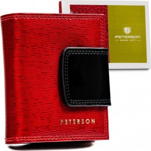 Peterson Kompaktowy portfel damski z lakierowanej skóry naturalnej  Peterson NoSize 1