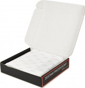 Beltimore Zestaw męski skórzany portfel poziomy rękawiczki czarne Beltimore T89 15