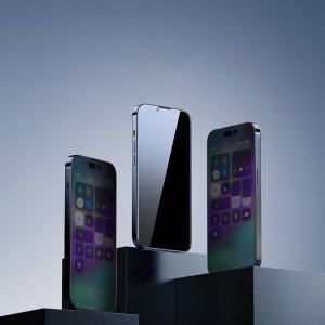 Baseus Szkło hartowane 0.4mm Privacy Apple iPhone 14 Pro z filtrem przeciwpyłowym 10