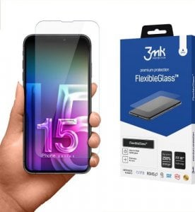 3MK FlexibleGlass iPhone 15 6.1" Szkło Hybrydowe 1