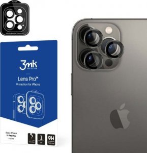 3MK Ochrona na obiektyw aparatu z ramką montażową Lens Protection Pro iPhone 15 6.1" grafitowy/graphite 1