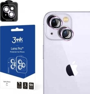 3MK Ochrona na obiektyw aparatu z ramką montażową Lens Protection Pro iPhone 15 6.1" różowy/pink 1