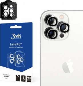 3MK Ochrona na obiektyw aparatu z ramką montażową Lens Protection Pro iPhone 15 6.1" srebrny/silver 1