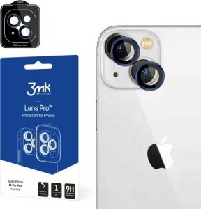 3MK Ochrona na obiektyw aparatu z ramką montażową Lens Protection Pro iPhone 15 Pro 6.1" niebieski/royal blue 1