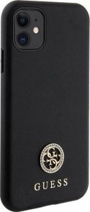 Guess Etui Guess GUHCN61PS4DGPK Apple iPhone 11/XR hardcase Strass Metal Logo czarny/black 4