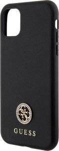 Guess Etui Guess GUHCN61PS4DGPK Apple iPhone 11/XR hardcase Strass Metal Logo czarny/black 6