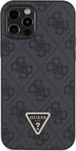 Guess Etui Guess GUHCP12MP4TDSCPK Apple iPhone 12/12 Pro hardcase Crossbody 4G Metal Logo czarny/black 3