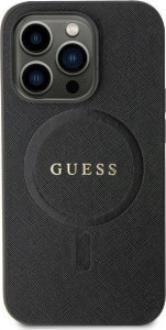 Guess Etui Guess GUHMP13XPSAHMCK Apple iPhone 13 Pro Max hardcase Saffiano MagSafe czarny/black 1