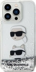 Karl Lagerfeld Etui Karl Lagerfeld KLHCP14XLDHKCNS Apple iPhone 14 Pro Max hardcase Liquid Glitter srebrny/silver 1