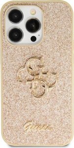 Guess Guess GUHCP13LHG4SGD iPhone 13 Pro / 13 6.1" złoty/gold hardcase Glitter Script Big 4G 1