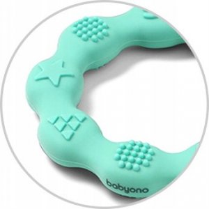 BabyOno BABYONO-825/03-GRYZAK SILIKONOWY RING NIEBIESKI 3