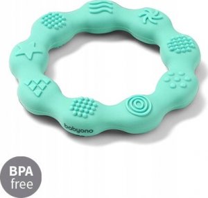 BabyOno BABYONO-825/03-GRYZAK SILIKONOWY RING NIEBIESKI 8