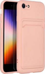 OEM Futerał CARD CASE do IPHONE 7 / 8 / SE 2020 / SE 2022 różowy 2
