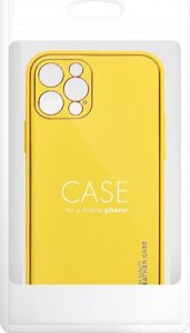 OEM Futerał LEATHER Case skórzany do IPHONE 14 PRO żółty 5