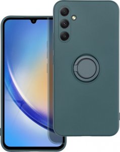 OEM Futerał SILICONE RING do SAMSUNG Galaxy A34 5G zielony 2