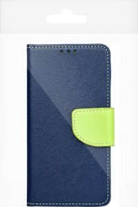 OEM Kabura Fancy Book do SAMSUNG A14 4G / A14 5G granatowy / limonkowy 9