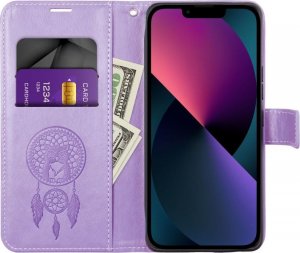 OEM Kabura MEZZO Book do SAMSUNG S20 FE / S20 FE 5G łapacz snów fioletowy 2