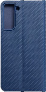 OEM Kabura LUNA Book Carbon do SAMSUNG S21 FE niebieski 2