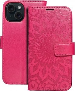 OEM Kabura MEZZO Book do IPHONE 15 mandala magenta 1