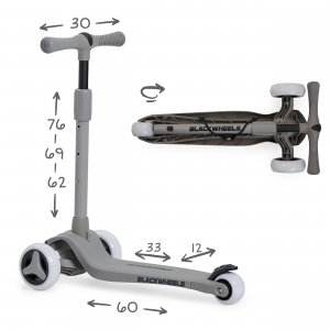 Hulajnoga Blackwheels trzykołowa Blink Gray 11