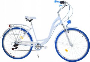 Dallas Bike Rower Dallas City Alu 28" 7spd - biały z niebieskim 1