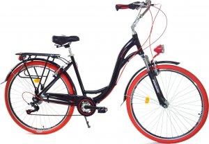 Dallas Bike Rower Dallas City Alu 28" 7spd - czarny z czerwonym 1