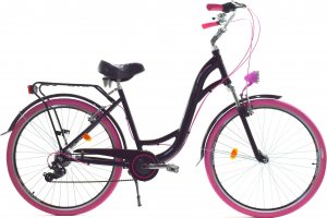 Dallas Bike Rower Dallas City Alu 28" 7spd - czarny z różem 1