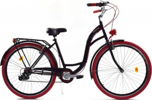 Dallas Bike Rower Dallas City 26" 7spd - czarny z czerwonym 1