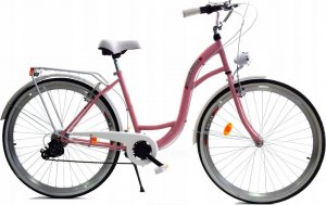 Dallas Bike Rower Dallas City 26" 7spd - różowy z białym 1