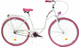 Dallas Bike Rower Dallas City 28" 1spd - biały z różem 1