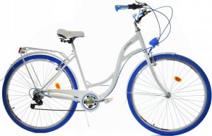 Dallas Bike Rower Dallas City 28" 7spd - biały z niebieskim 1