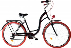 Dallas Bike Rower Dallas City 28" 7spd LUX - czarny z czerwonym 1