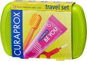 Curaprox Travel Set Szczoteczka do zębów zielony 1szt 2