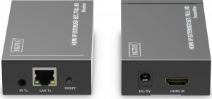 Adapter AV Digitus Przedłużacz/Extender HDMI 1080p 60Hz 120m po skrętce Cat.6/6A/7/8 HDCP 1.3 IR, zestaw 3