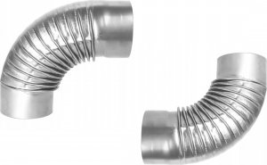 TopStoc Zestaw dwa kolanka do rur piecowych 120mm fi 2