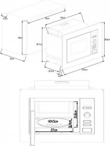 Kuchenka mikrofalowa Continental Edison MO20IXES 4