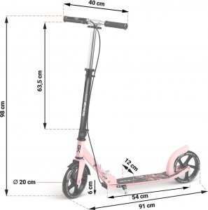 Hulajnoga Soke City Różowy 4