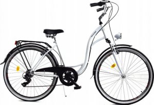 Dallas Bike Rower Dallas City 28" 7spd LUX - biały z czarnym 1