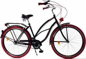 Dallas Bike Rower Dallas Cruiser 28" 3spd Lady Alu - czarny z czerwonym 1
