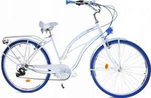 Dallas Bike Rower Dallas Cruiser 28" 7spd Lady Alu - biały z niebieskim 1