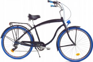 Dallas Bike Rower Dallas Cruiser Men 28" 7spd Alu - czarny z niebieskim 1