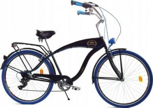 Dallas Bike Rower Dallas Cruiser Men 28" 7spd GE - czarny z niebieskim 1