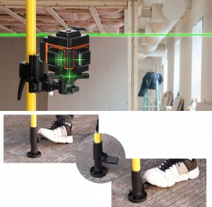 Rosfix TYCZKA ROZPOROWA POZIOMICY LASEROWEJ STATYW 4,2M 4